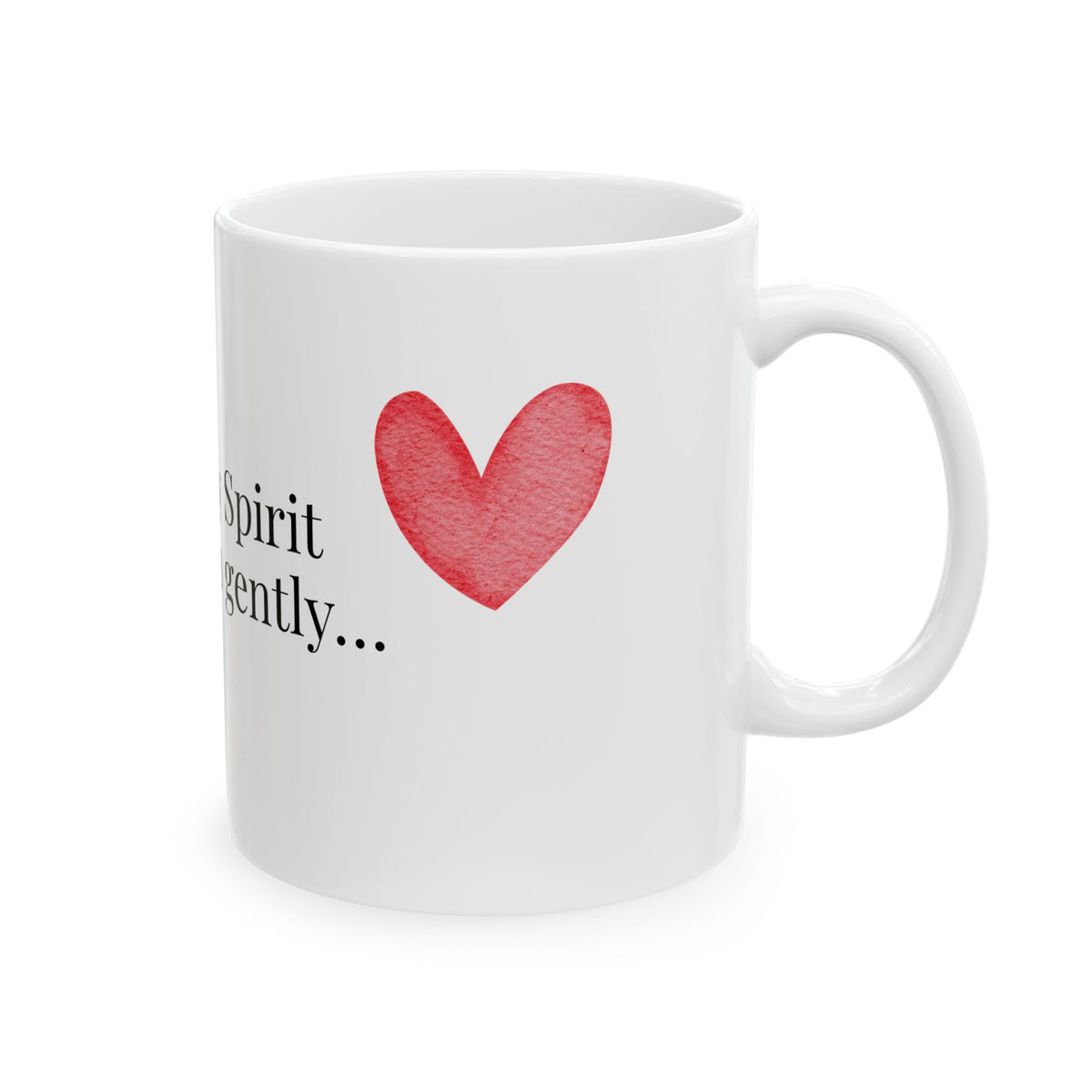 Holy Spirit Ceramic Mug – Inspirational Heart Coffee Mug (11oz & 15oz)