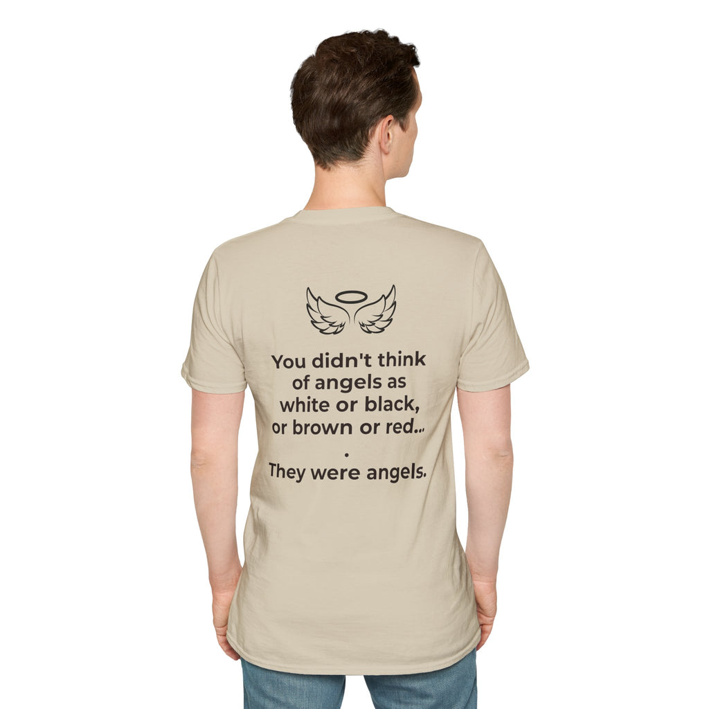 Angel Wings T-Shirt – Minimal Halo Graphic Tee