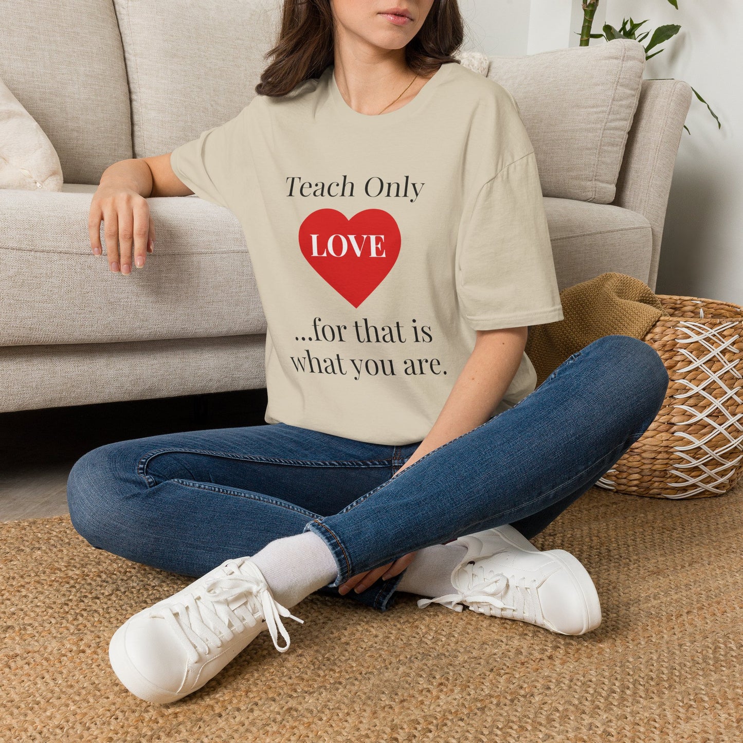 Teach Only Love T-Shirt — Inspirational Teacher Tee