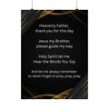 Prayer Poem Matte Poster — "Heavenly Father" Inspirational Wall Art