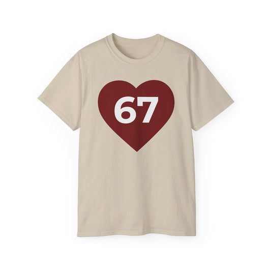 ACIM Lesson 67  —  Red Heart Graphic Tee