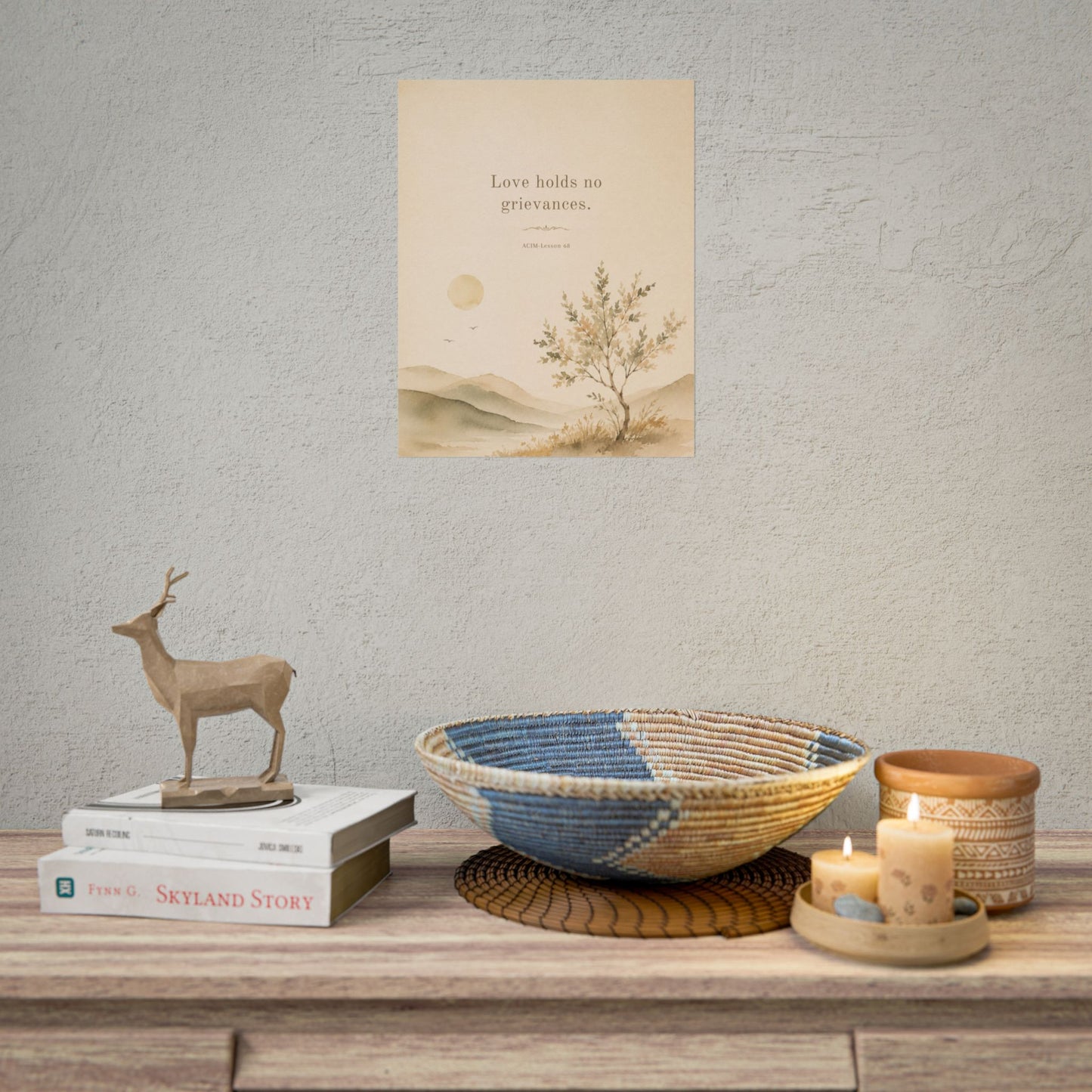 ACIM Lesson  68 Inspirational Wall Art (Rolled Poster)