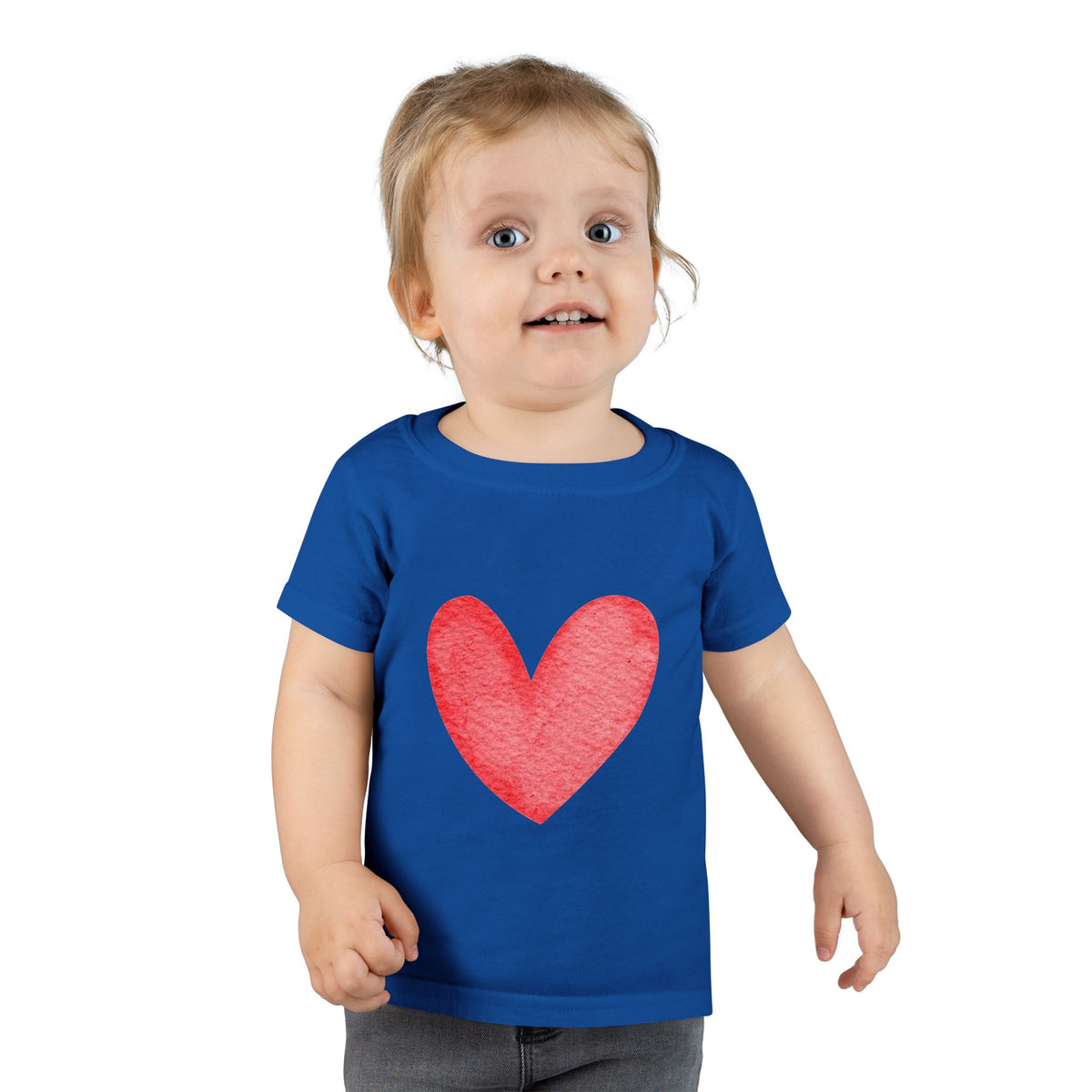 Toddler T-Shirt — Pink Heart Front, “My Father loves me… and mama does too!” Back | Cute Toddler Tee