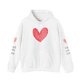 Angel Wings Hoodie, Lead with Love Graphic Hooded Sweatshirt
