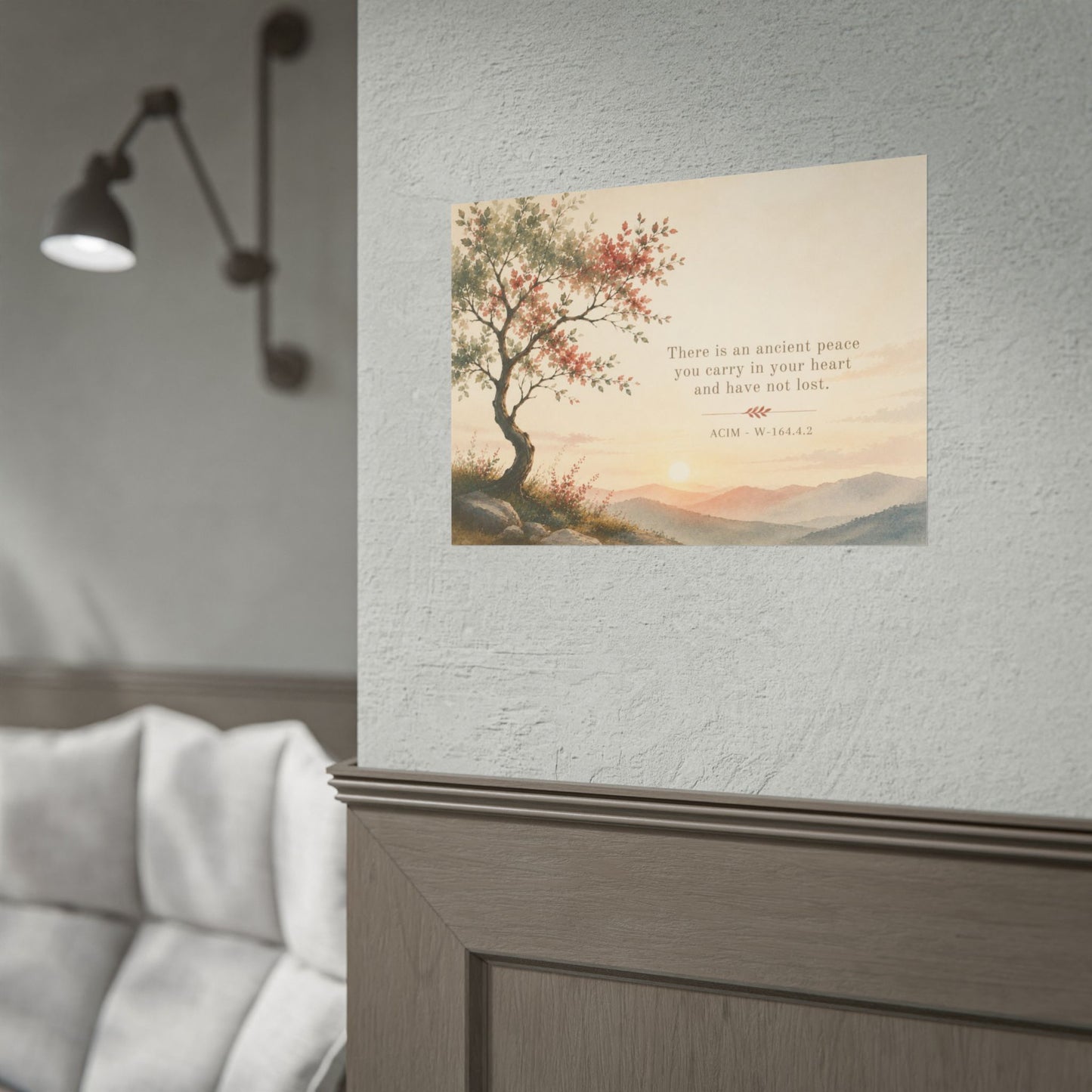 "There is an ancient peace..."   - ACIM Inspirational Wall Art (Rolled Poster)