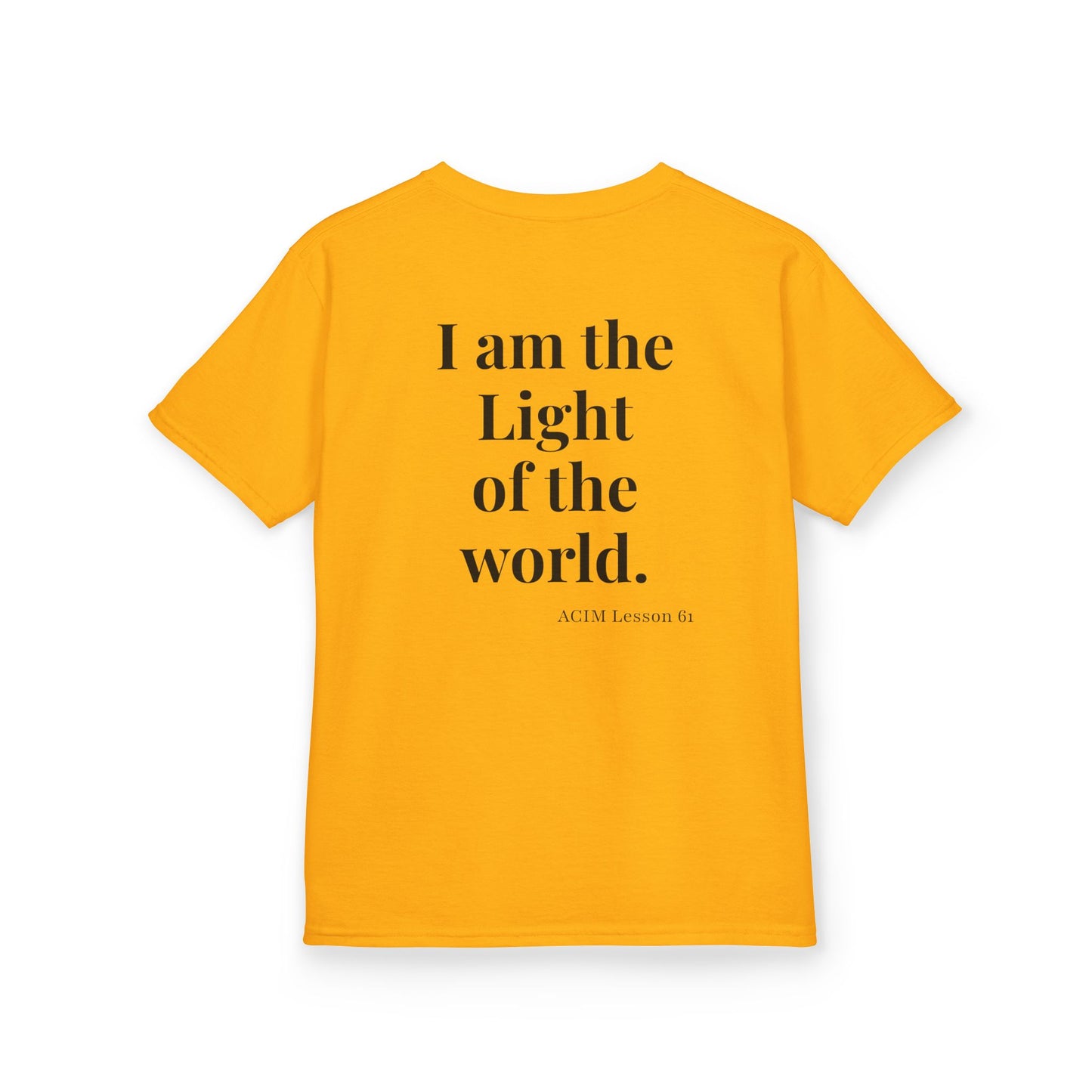 Kids Tee — ACIM Lesson 51  "I am the Light of the world." | Inspirational Youth Shirt