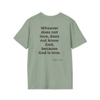 Teach Only Love T-Shirt — Big Red Heart  Tee