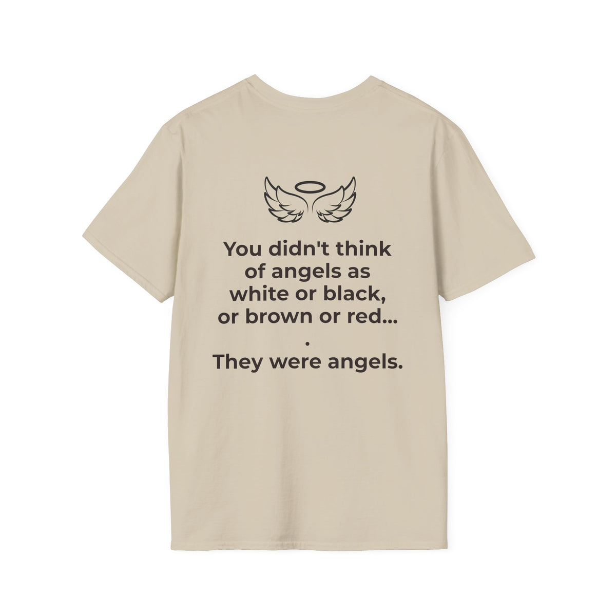 Angel Wings T-Shirt – Minimal Halo Graphic Tee