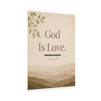 God Is Love Poster — John 4:16 Inspirational Wall Art (Rolled Poster)