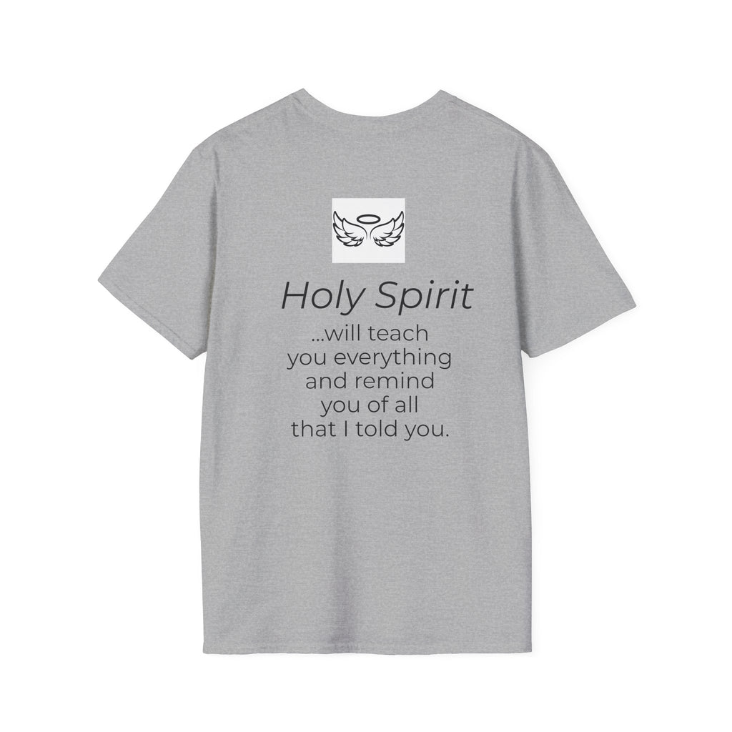 Holy Spirit T-Shirt — Minimalist Dove & Heart Line Art Tee