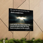 Inspirational Christian Poster — “Do not be deceived by the dark comforters” Matte Horizontal Print