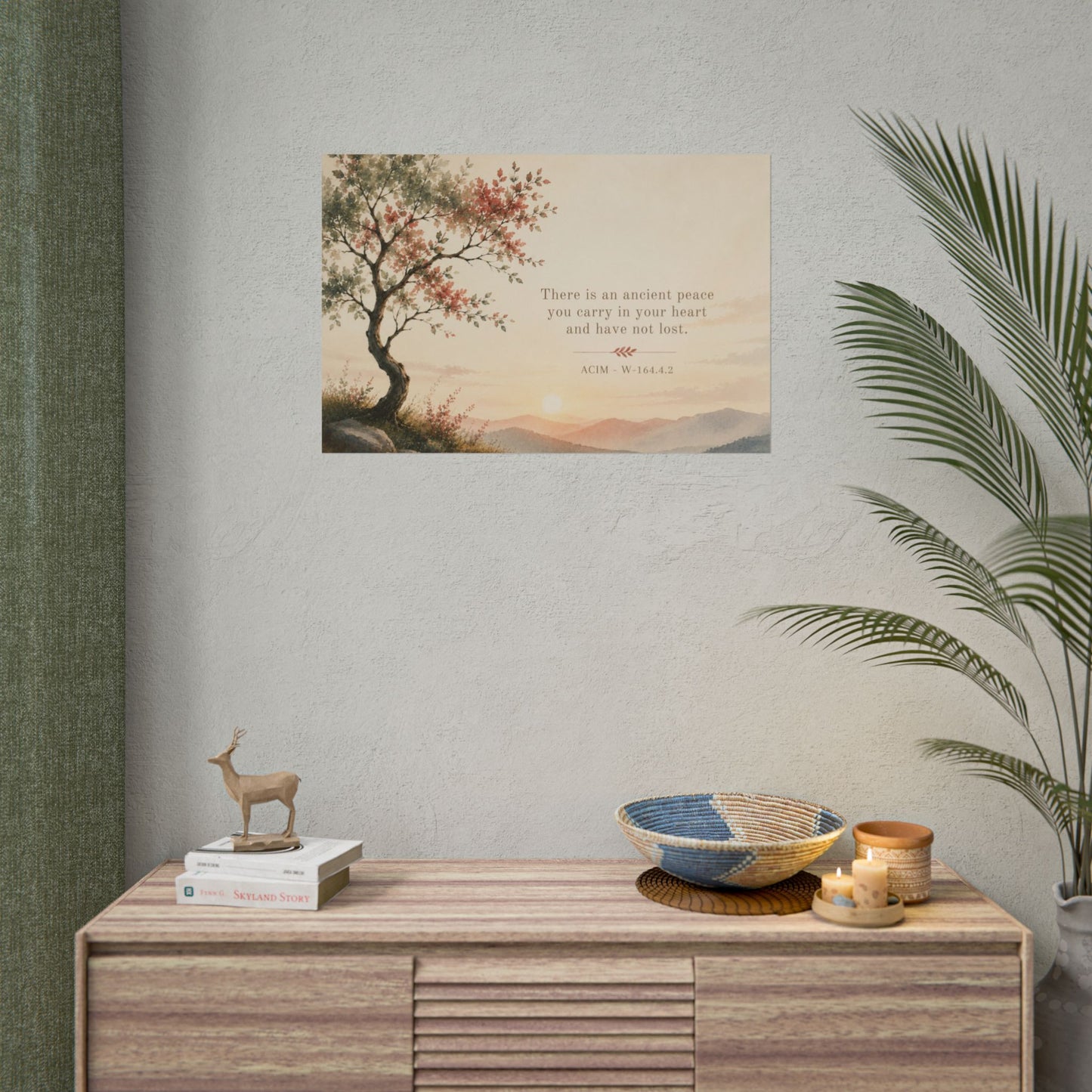 "There is an ancient peace..."   - ACIM Inspirational Wall Art (Rolled Poster)