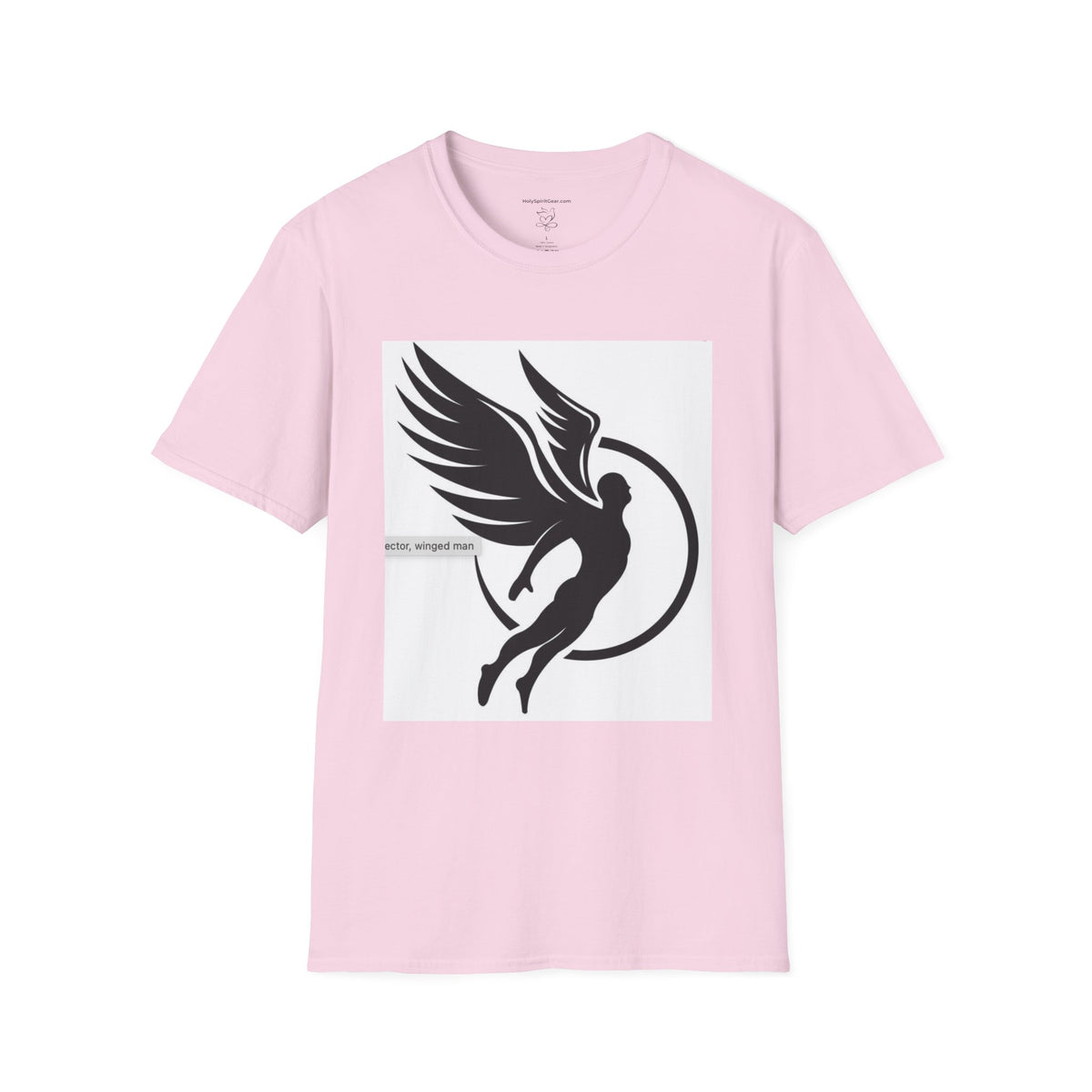 Angel Wings Graphic T-Shirt — Halo & Wing Minimalist Tee