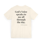 ACIM Lesson 49 — Spiritual Tee —  "God's Voice speaks to me all through the day."