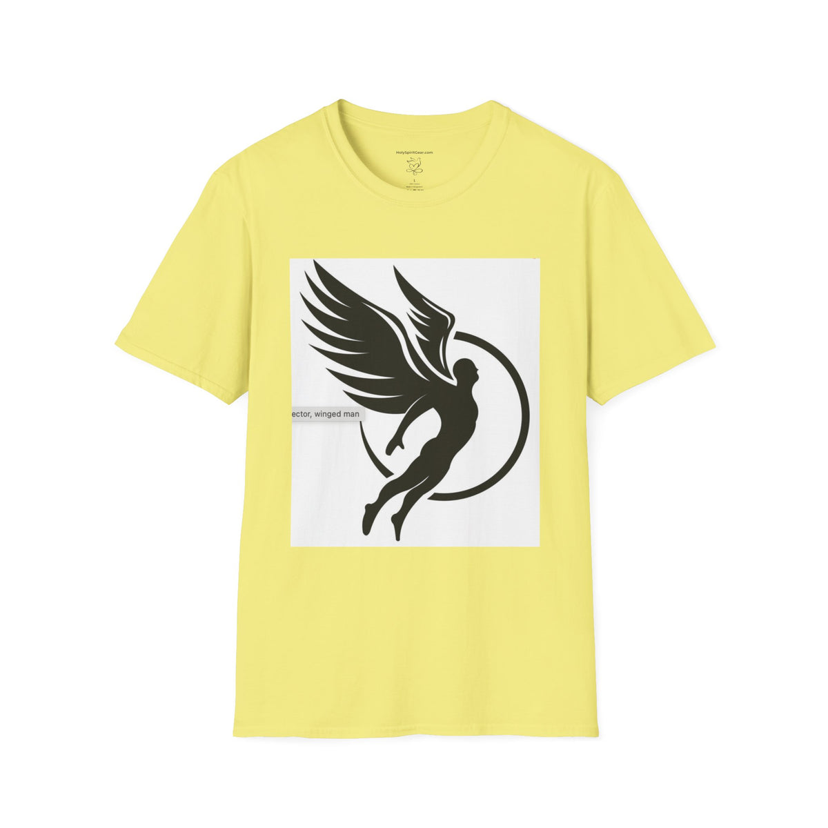 Angel Wings Graphic T-Shirt — Halo & Wing Minimalist Tee