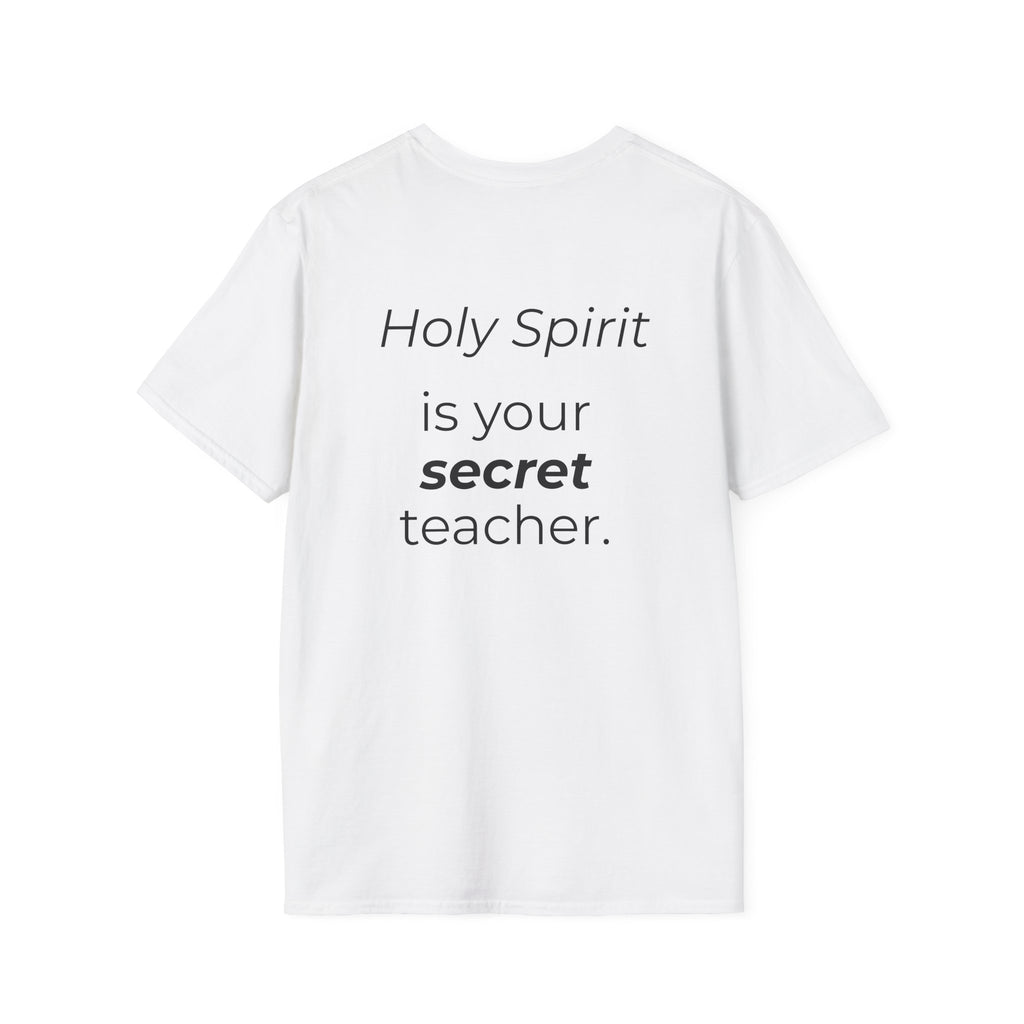 Holy Spirit T-Shirt — Minimalist Dove & Heart Line Art Tee
