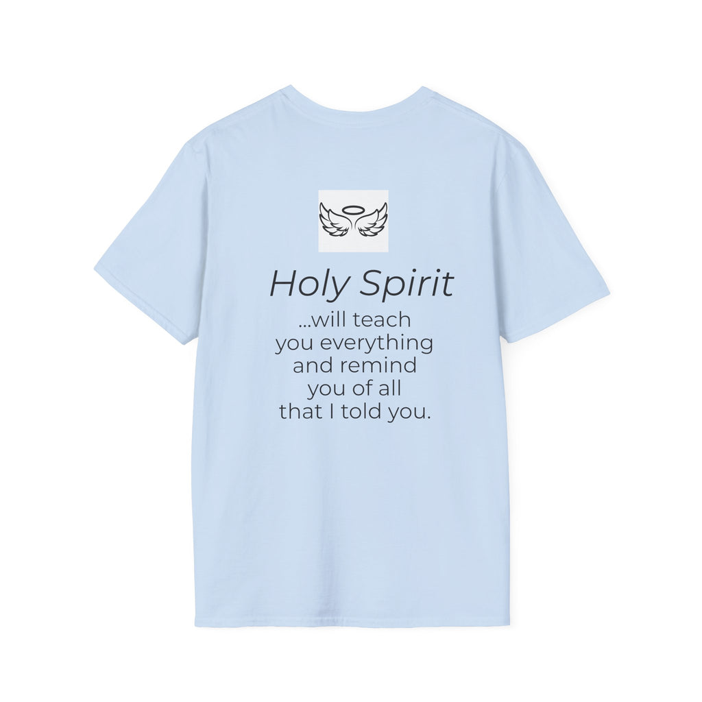 Holy Spirit T-Shirt — Minimalist Dove & Heart Line Art Tee