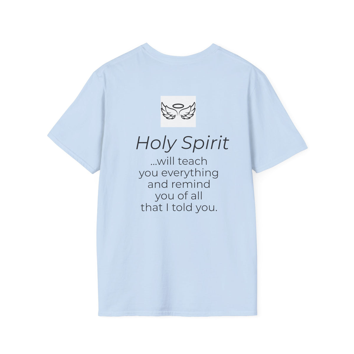 Holy Spirit T-Shirt — Minimalist Dove & Heart Line Art Tee