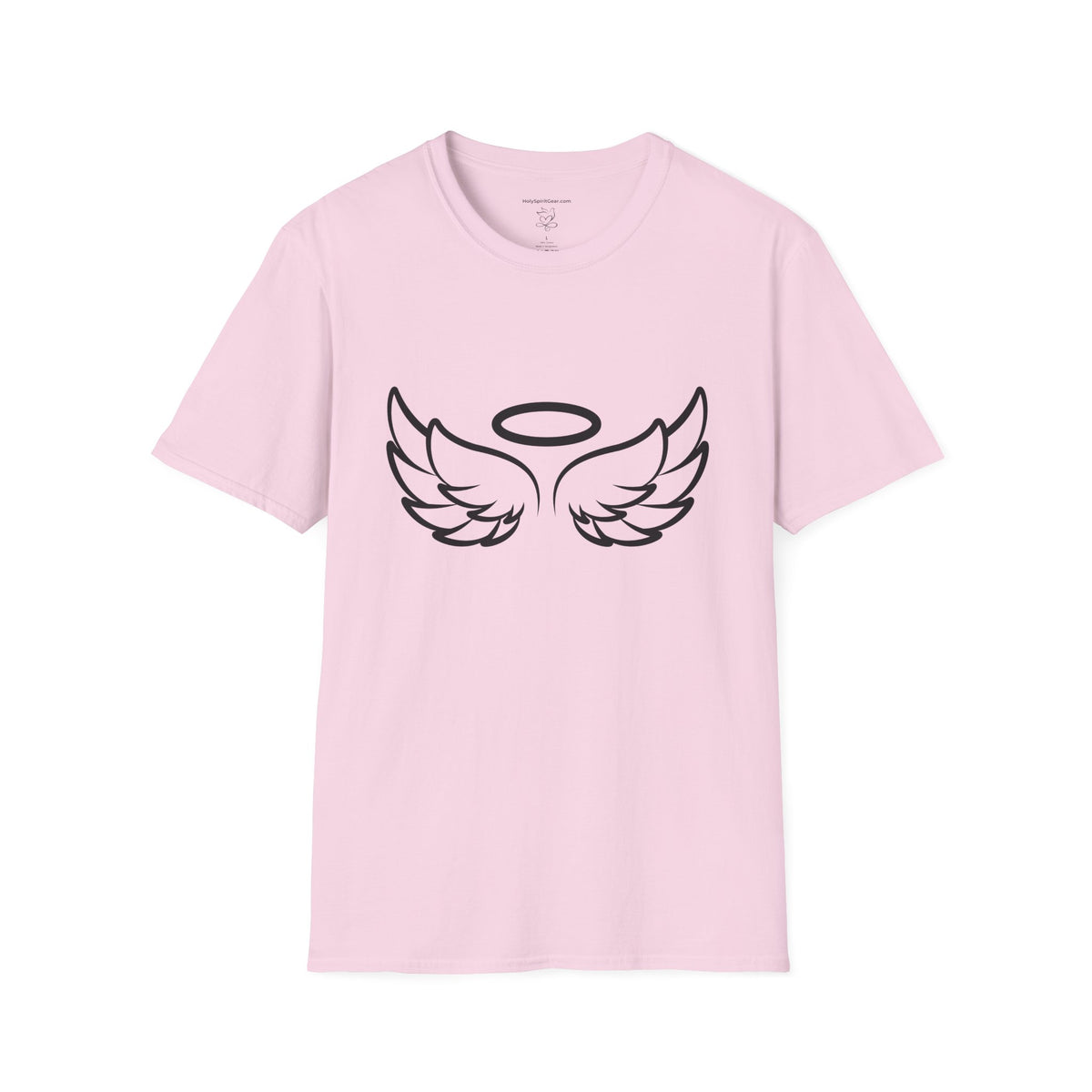 Angel Wings T-Shirt — Minimal Halo Graphic Tee (Spiritual/Guardian Gift)