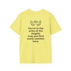 Angel Wings T-Shirt — Minimal Halo Graphic Tee (Spiritual/Guardian Gift)