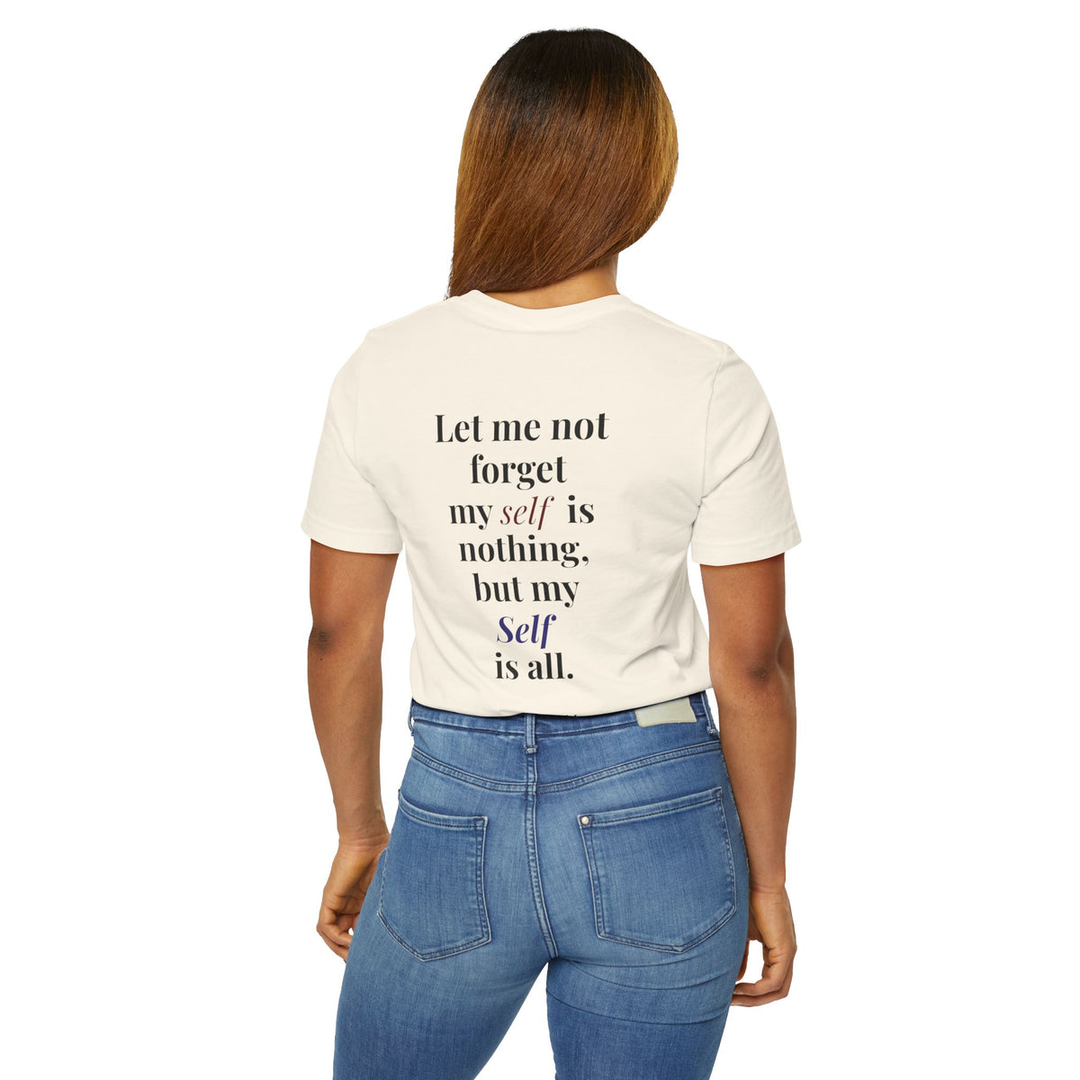 ACIM Lesson 358 — Spiritual Tee —  "Let me not forget my self is nothing, but my Self is all."
