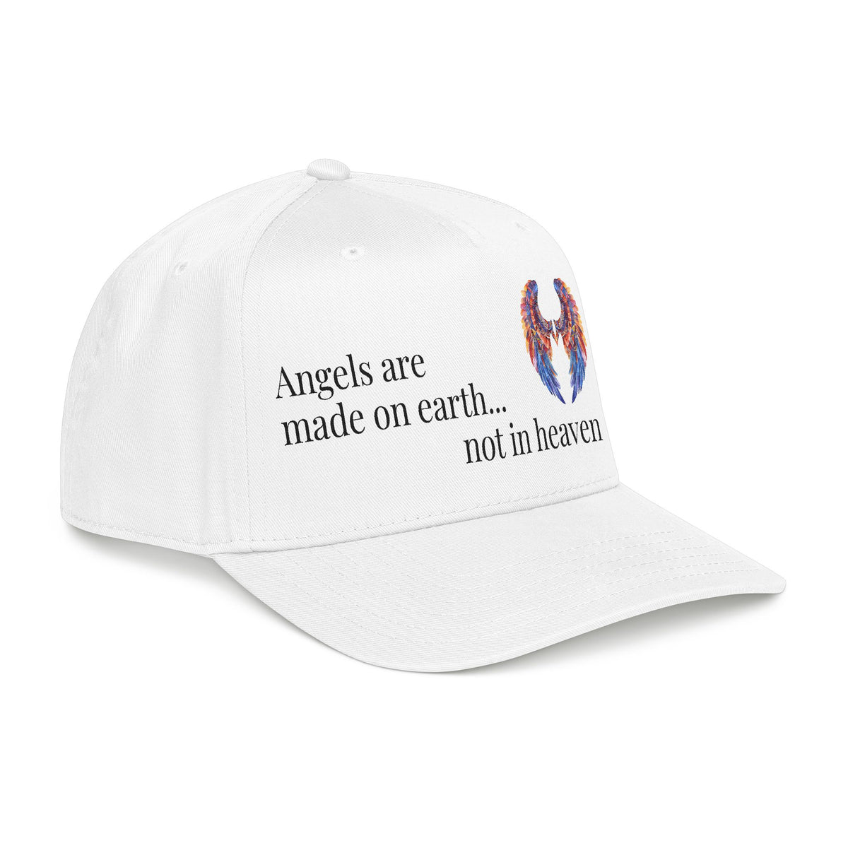 Angel Baseball Cap —  Angels are made on earth...not in heaven