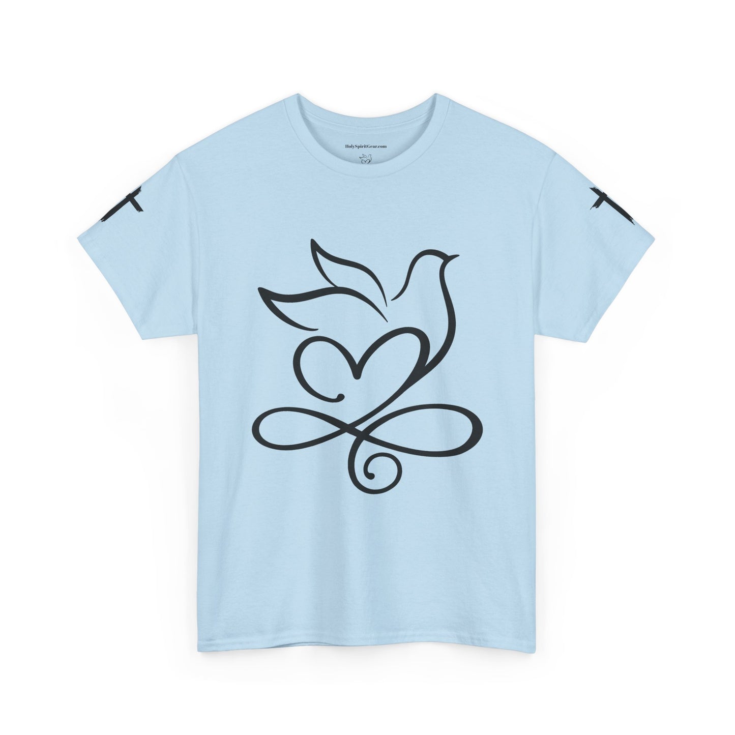 Angel Wings Memorial Tee — "Never Travel Faster Than Your Guardian Angel Can Fly"