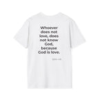 Teach Only Love T-Shirt — Big Red Heart  Tee