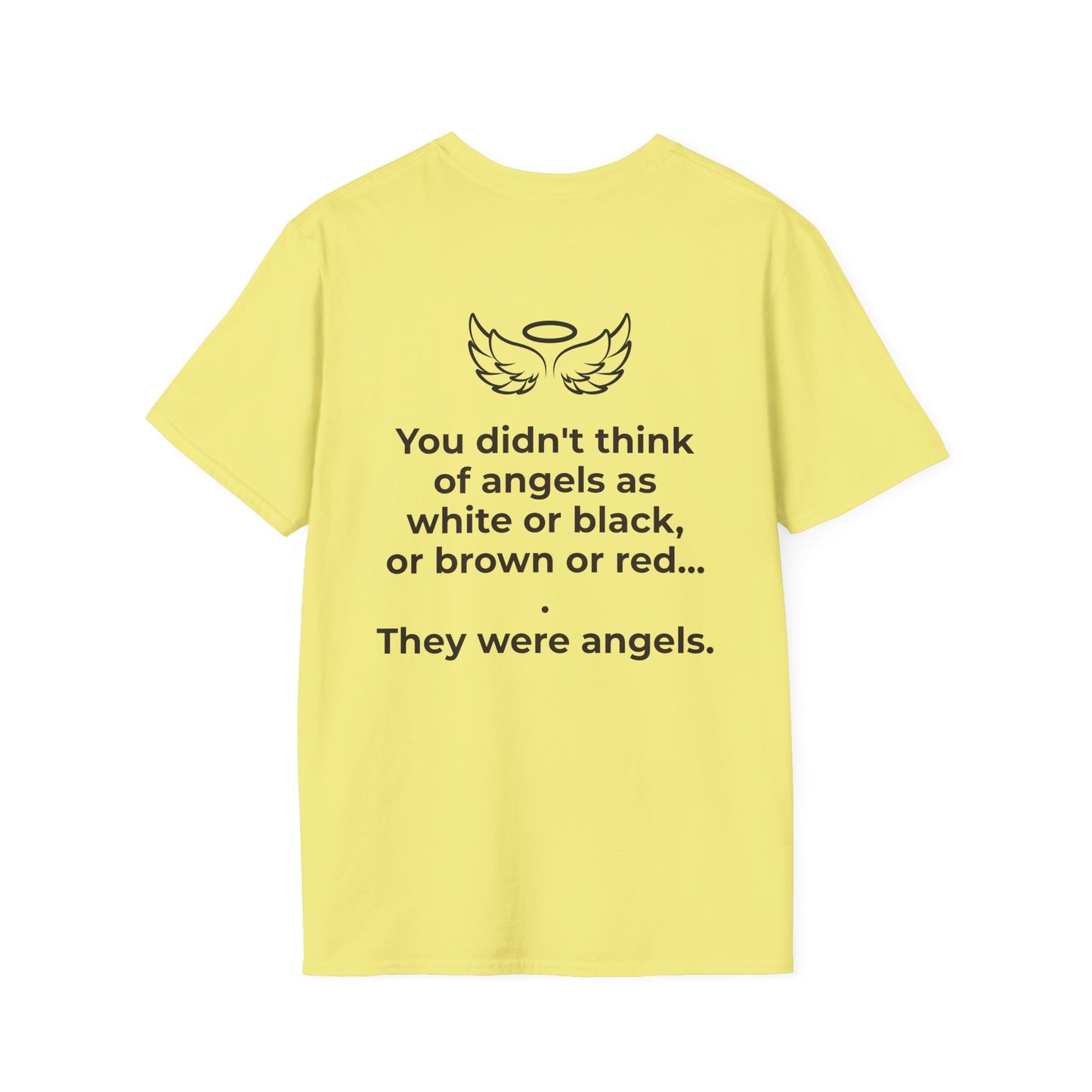 Angel Wings T-Shirt – Minimal Halo Graphic Tee