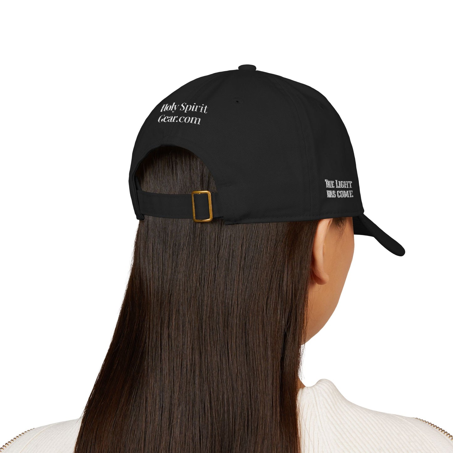 Escape the Darkness Embroidered Baseball Cap — Organic Cotton, Spiritual Hope Hat