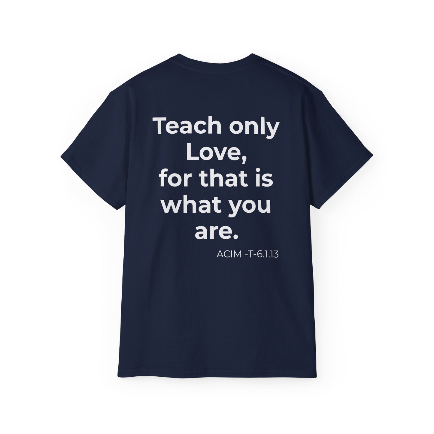 Teach Only Love T‑Shirt —  Red Heart Graphic Tee