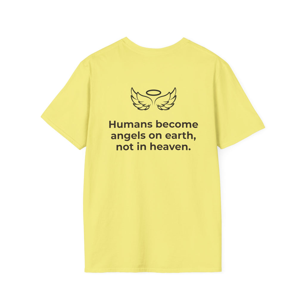 Angel Wings Graphic T-Shirt — Halo & Wing Minimalist Tee