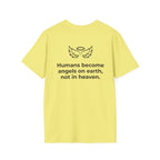 Angel Wings Graphic T-Shirt — Halo & Wing Minimalist Tee