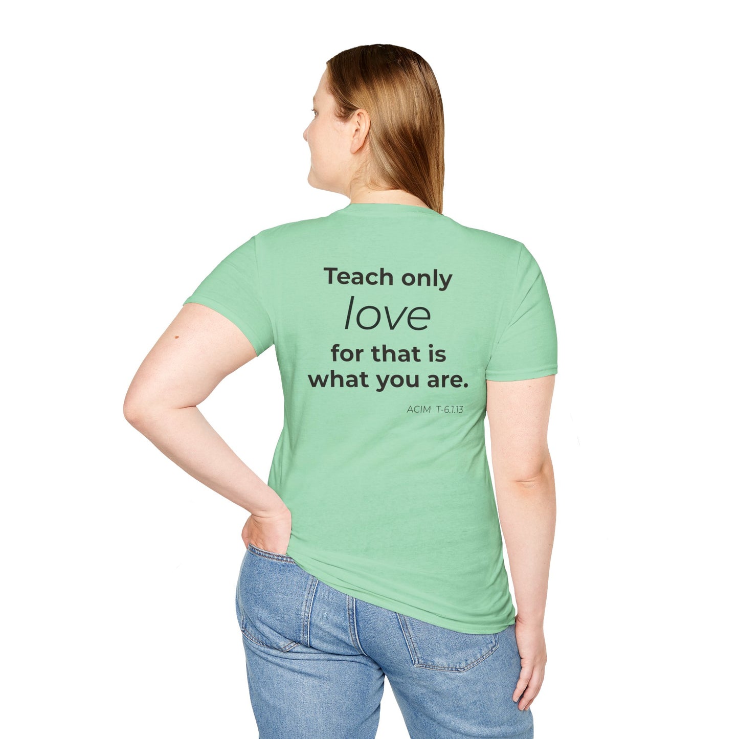 Teach Only T-Shirt — Big Red Heart Tee