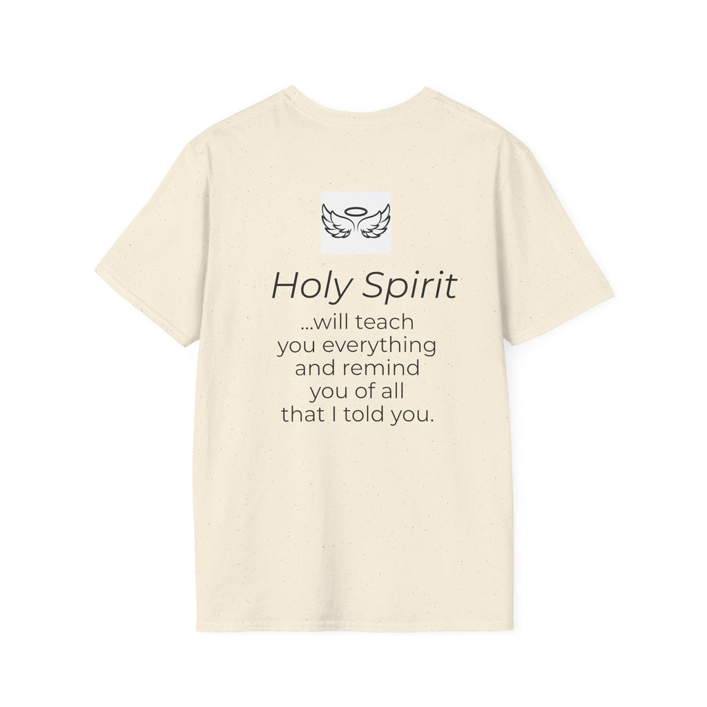 Holy Spirit T-Shirt — Minimalist Dove & Heart Line Art Tee