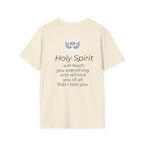 Holy Spirit T-Shirt — Minimalist Dove & Heart Line Art Tee