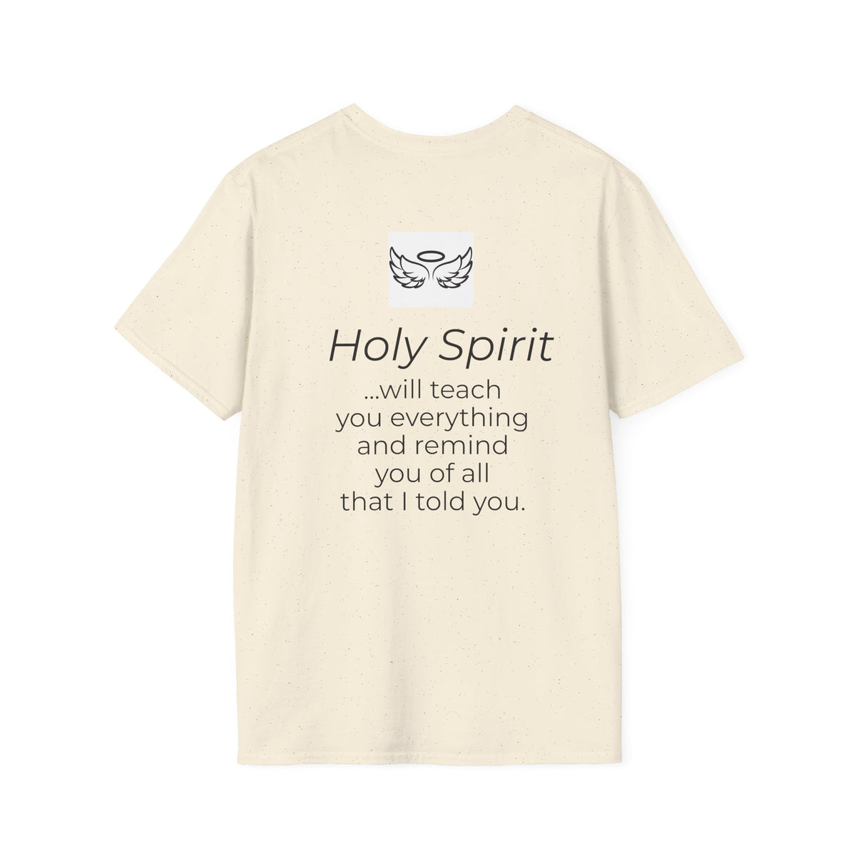 Holy Spirit T-Shirt — Minimalist Dove & Heart Line Art Tee