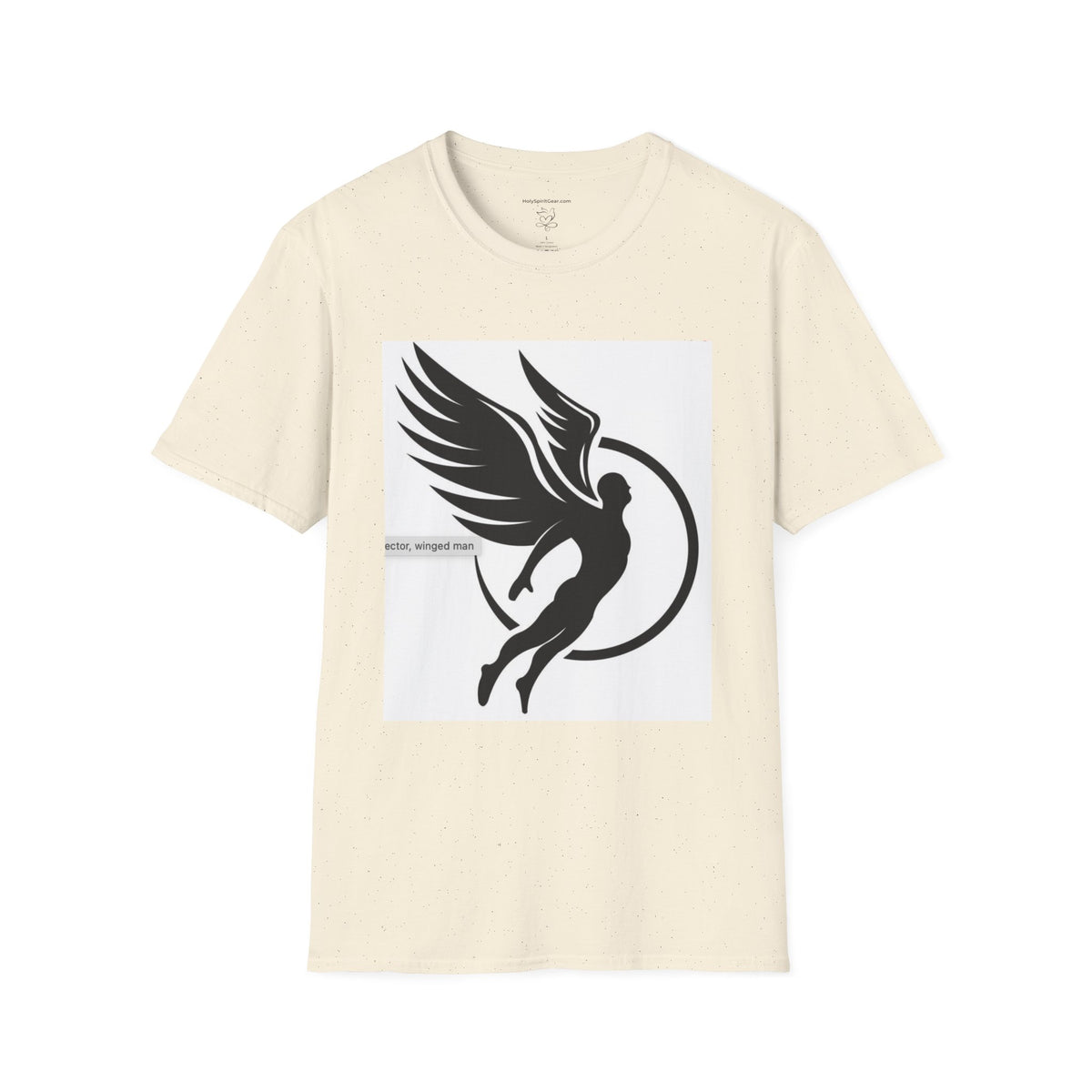 Angel Wings Graphic T-Shirt — Halo & Wing Minimalist Tee