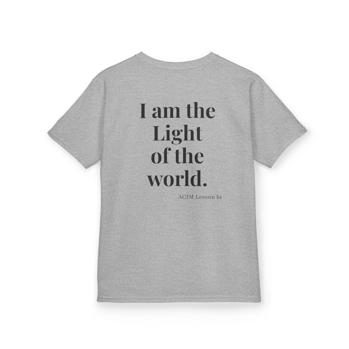 Kids Tee — ACIM Lesson 51  "I am the Light of the world." | Inspirational Youth Shirt
