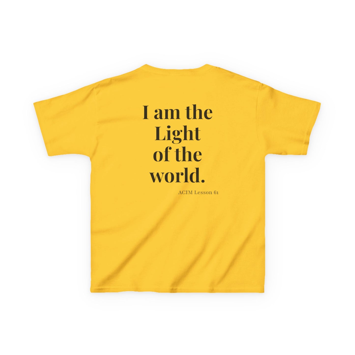 Kids Tee — ACIM Lesson 51  "I am the Light of the world." | Inspirational Youth Shirt