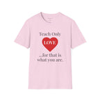 Teach Only Love T-Shirt — Inspirational Teacher Tee