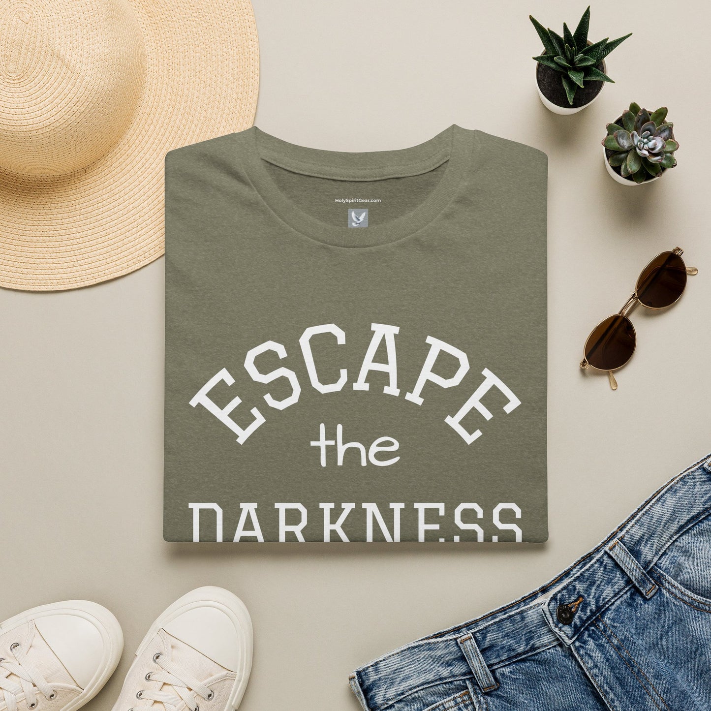 Escape the Darkness / The Light Has Come T‑Shirt — Inspirational  Faith Tee
