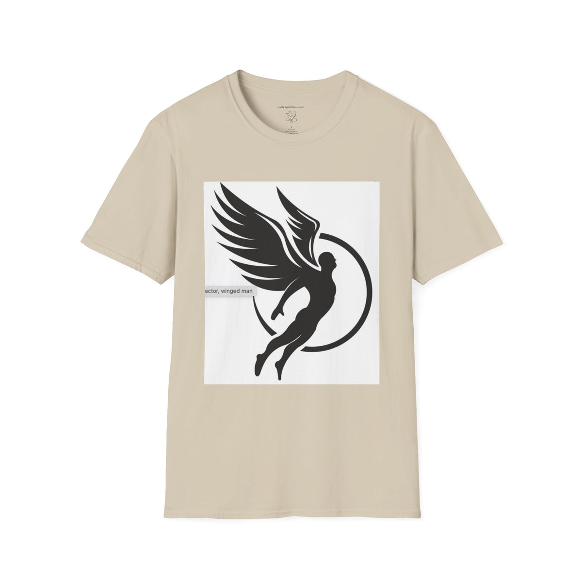 Angel Wings Graphic T-Shirt — Halo & Wing Minimalist Tee