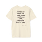 Teach Only Love T-Shirt — Big Red Heart  Tee