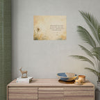 Inspirational Dandelion Poster — "Radiate boundless love" Buddhist Quote Rolled Art Print