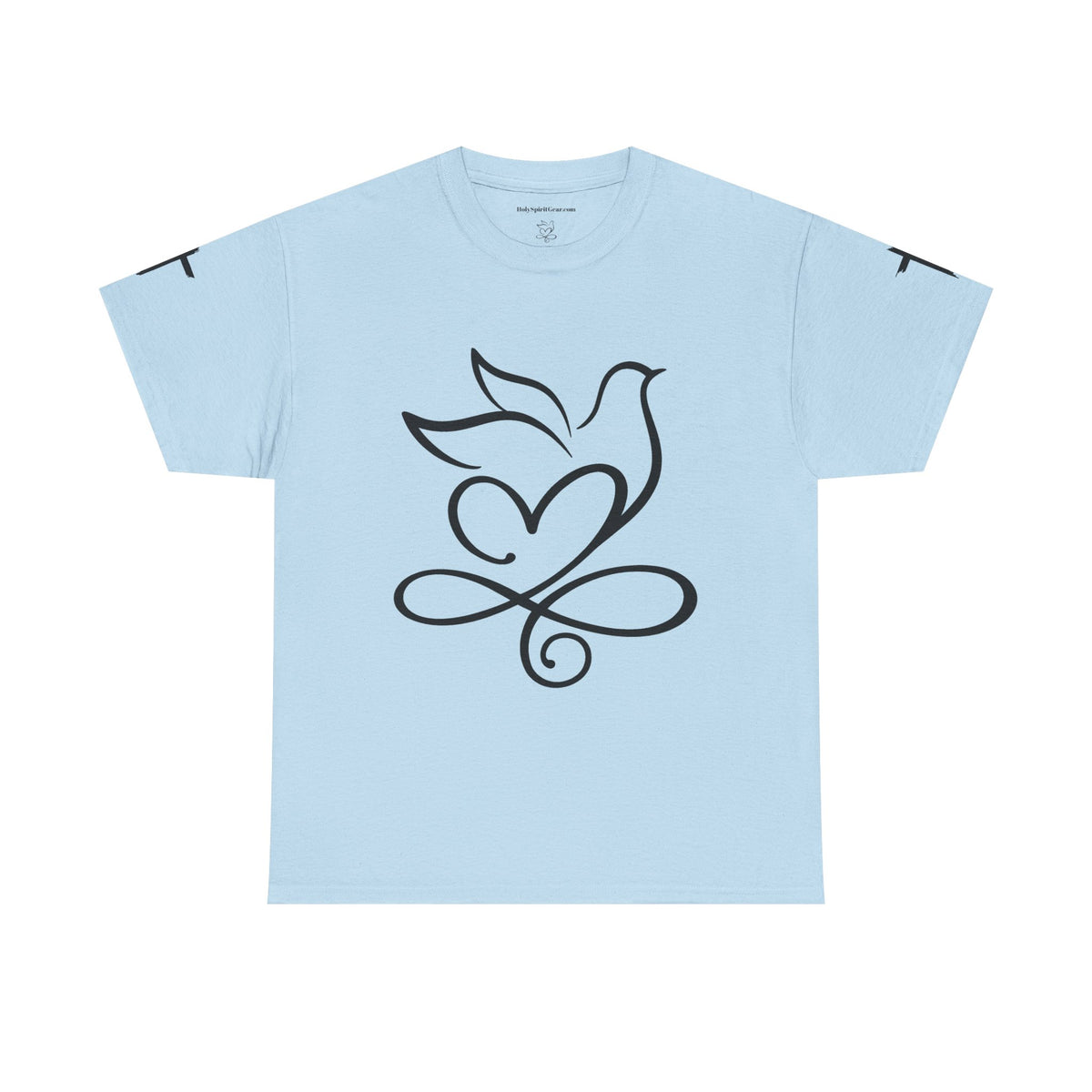 Angel Wings Memorial Tee — "Never Travel Faster Than Your Guardian Angel Can Fly"