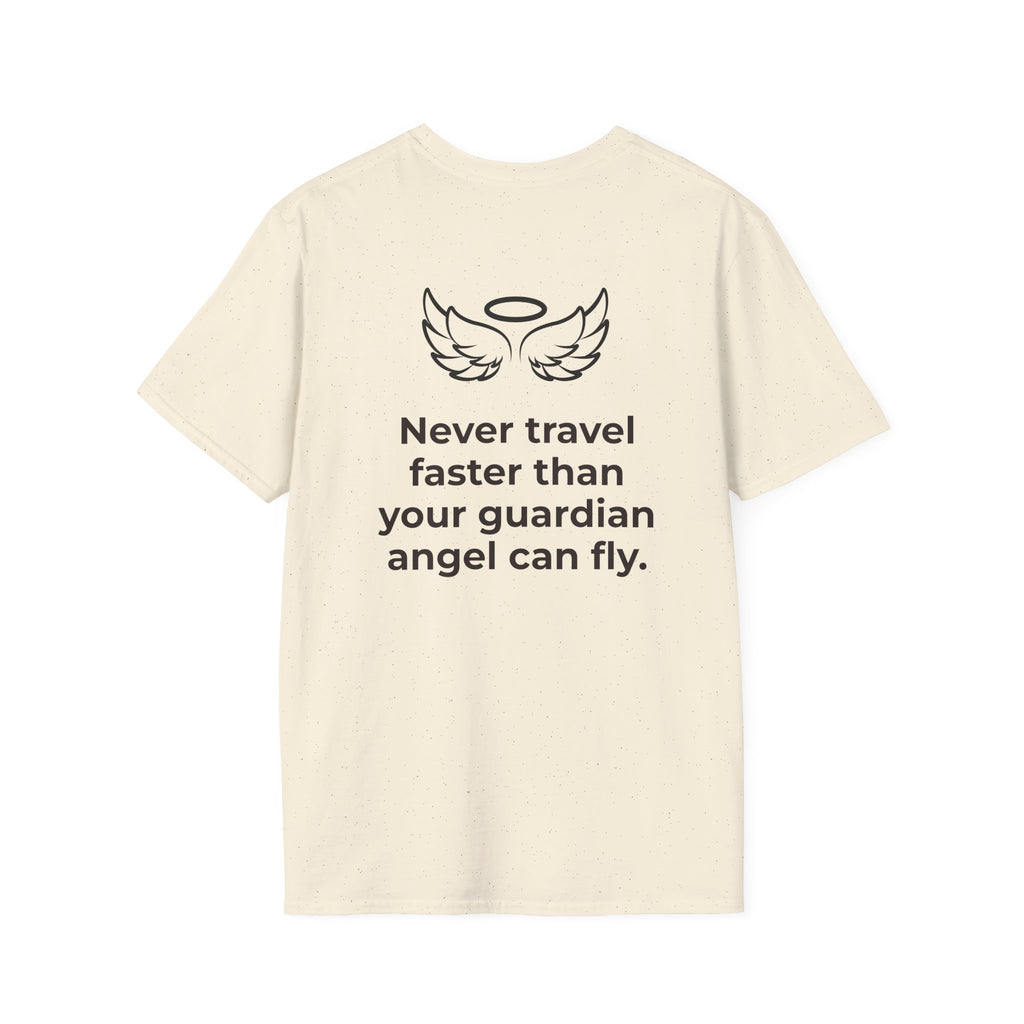 Angel Wings Graphic T-Shirt — Halo & Wing Minimalist Tee