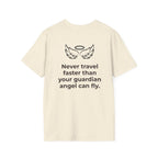 Angel Wings Graphic T-Shirt — Halo & Wing Minimalist Tee