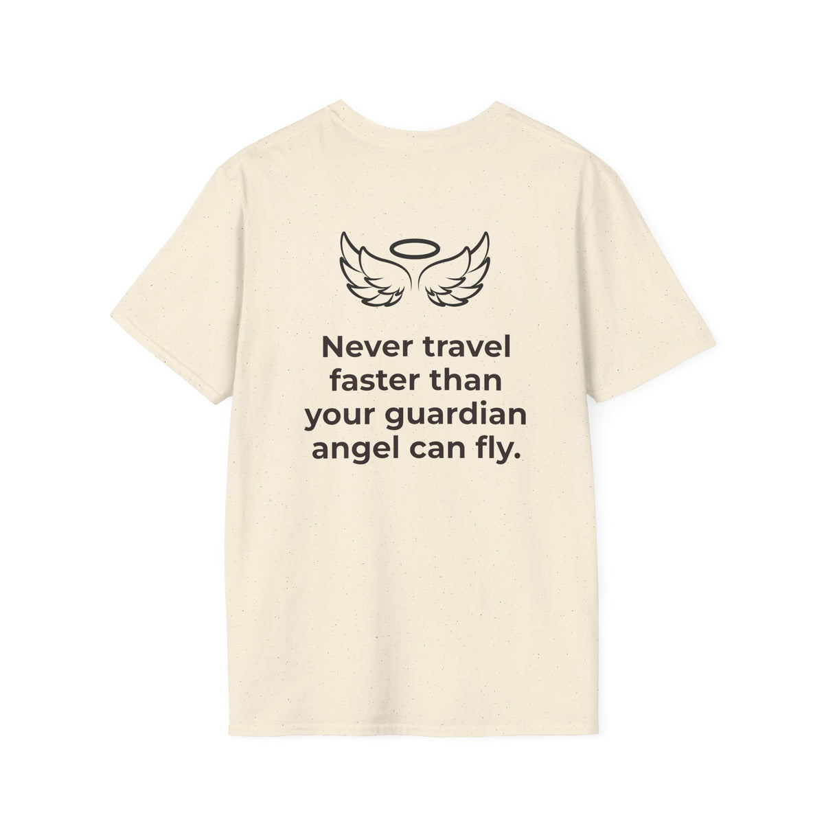 Angel Wings Graphic T-Shirt — Halo & Wing Minimalist Tee