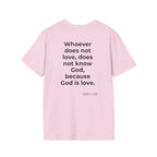 Teach Only Love T-Shirt — Big Red Heart  Tee